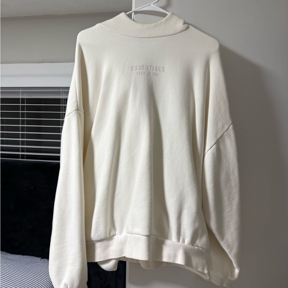 Essentials Men's Off-White Crewneck Sweater